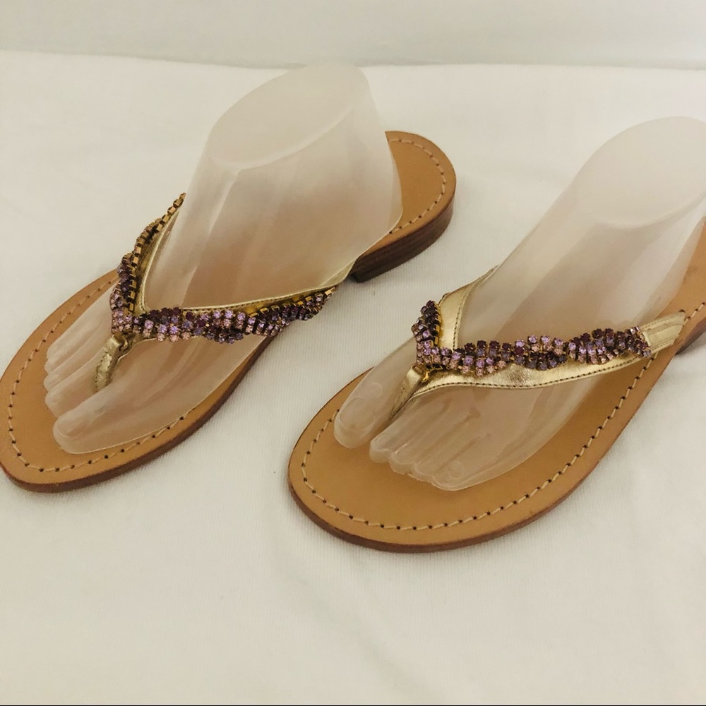 WOMENS TAJ SABRINA CRIPPA Gold SANDALS 36 US/6*